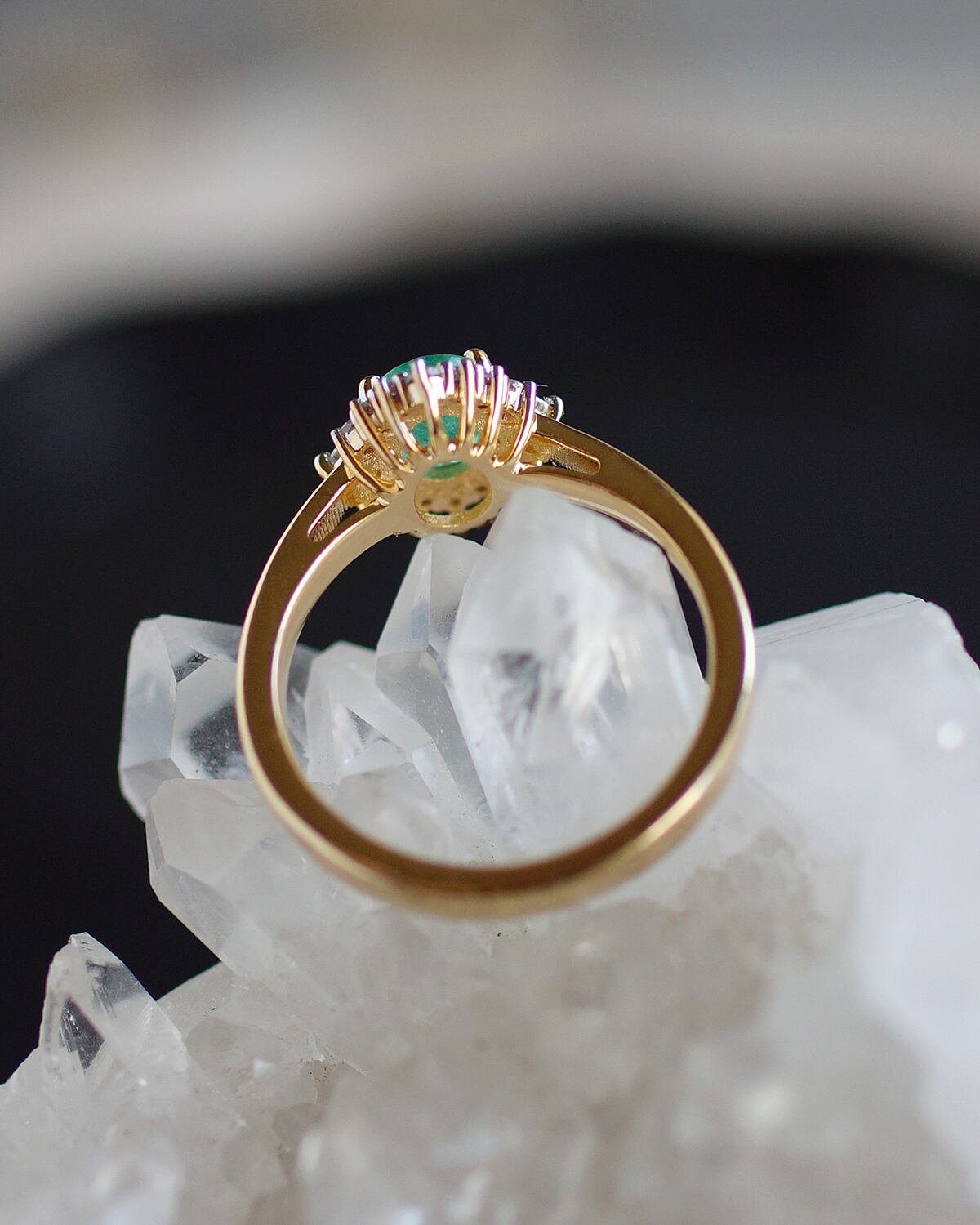 Silver925+K18YG エメラルドのリング 12号 | Ruan aree │ 心に潤いを