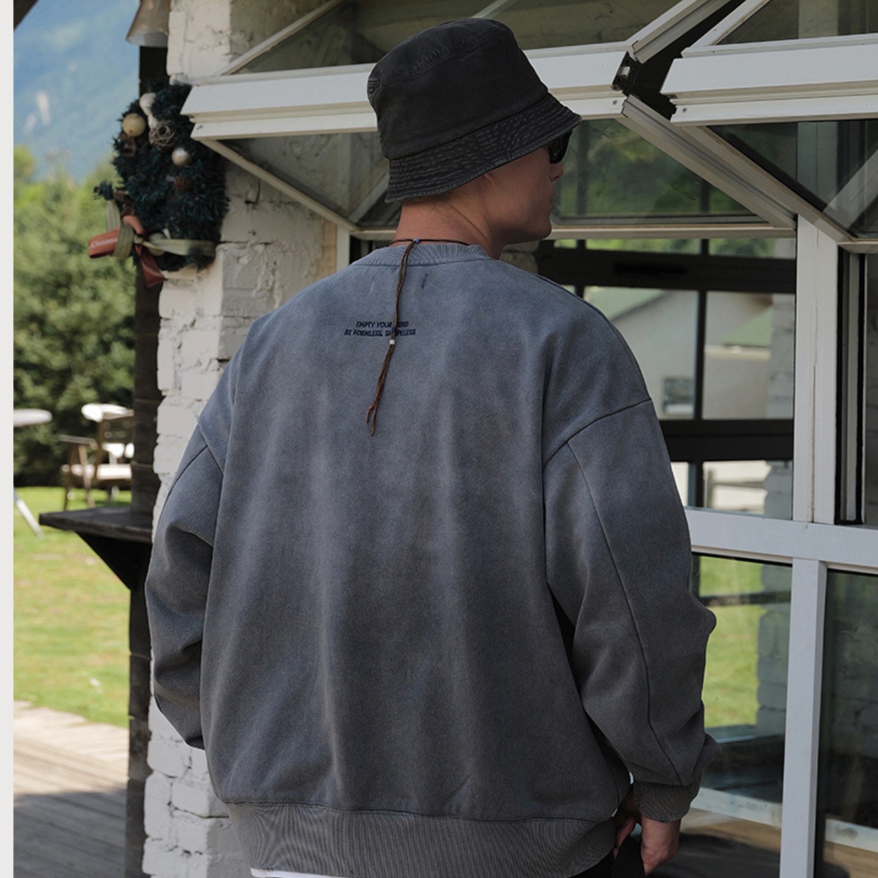 ヴィンテージ ウォッシュ クルーネックスウェットA1982 - 8