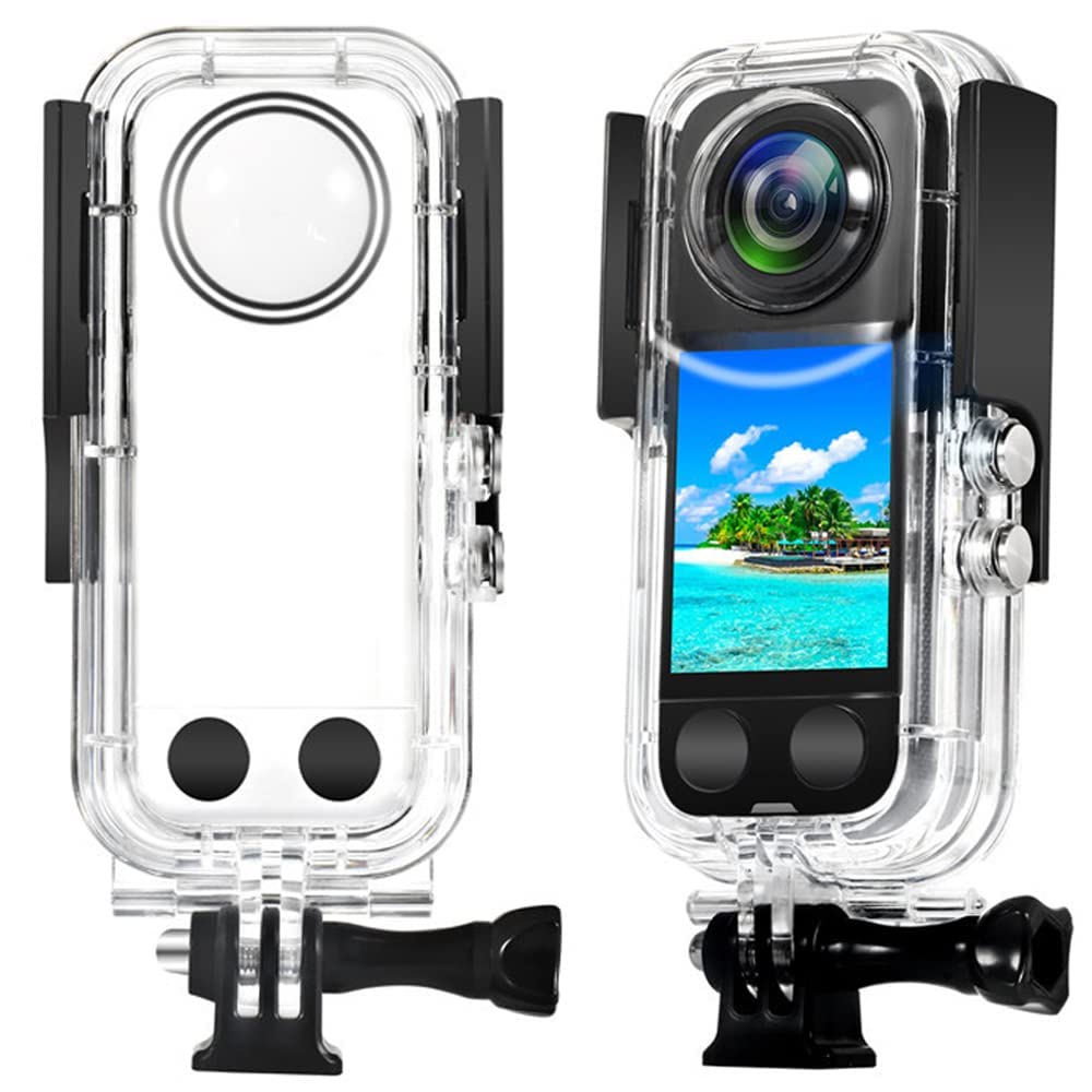 【新着特価】LINGHUANG Insta360 X3 防水ケース insta360 x3 水中撮影用 耐圧40M insta360 x3用潜水ケース インスタ360 x3 水中ハウジングケース ダイビング保護カバー 曇り止め insta360 x3アクションカメラアクセサリー用