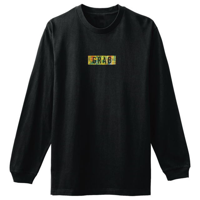 BOX PAINT LOGO COTTON LONG TEE(black)