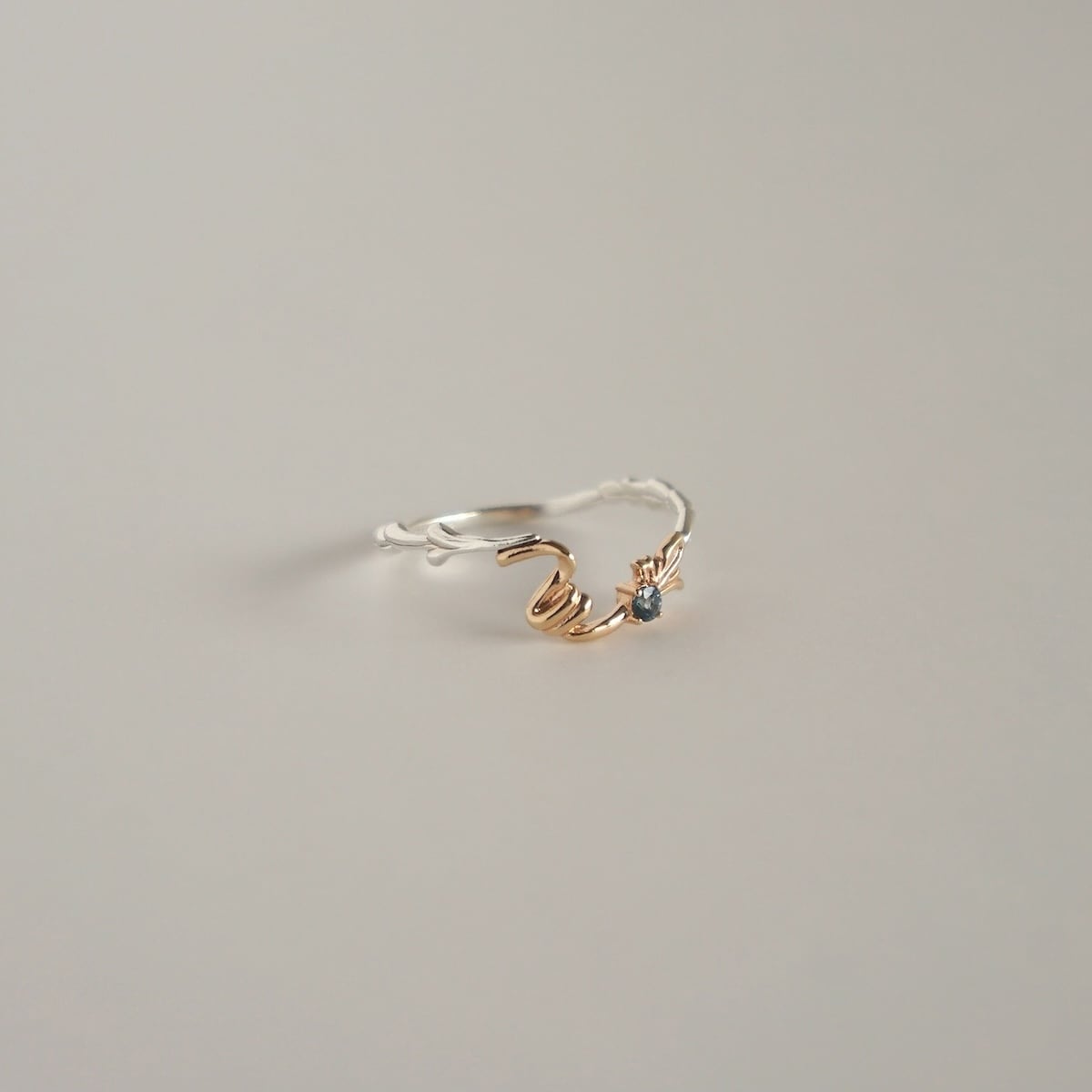 kinariya スカラップフラワーリング　K18 silver925 13号 kinariya スカラップフラワーリング K18 silver925 13号 ring リング