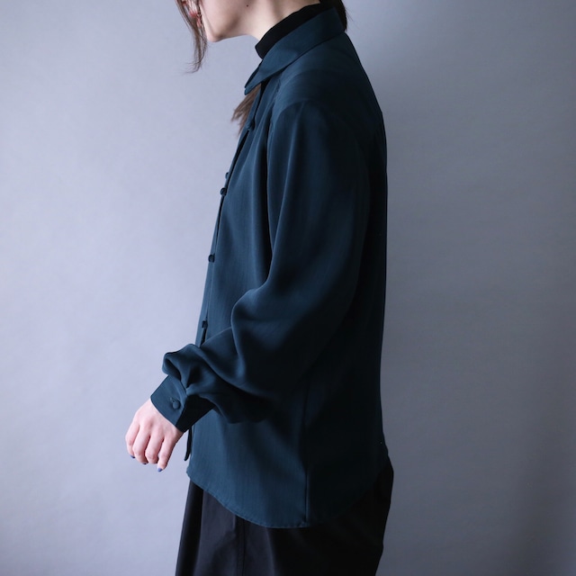 "刺繍×稲穂" double button design napoleon shirt