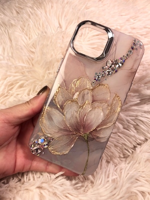 【予約商品】iPhone テクスチャーフラワー　“Lfraルフラ”