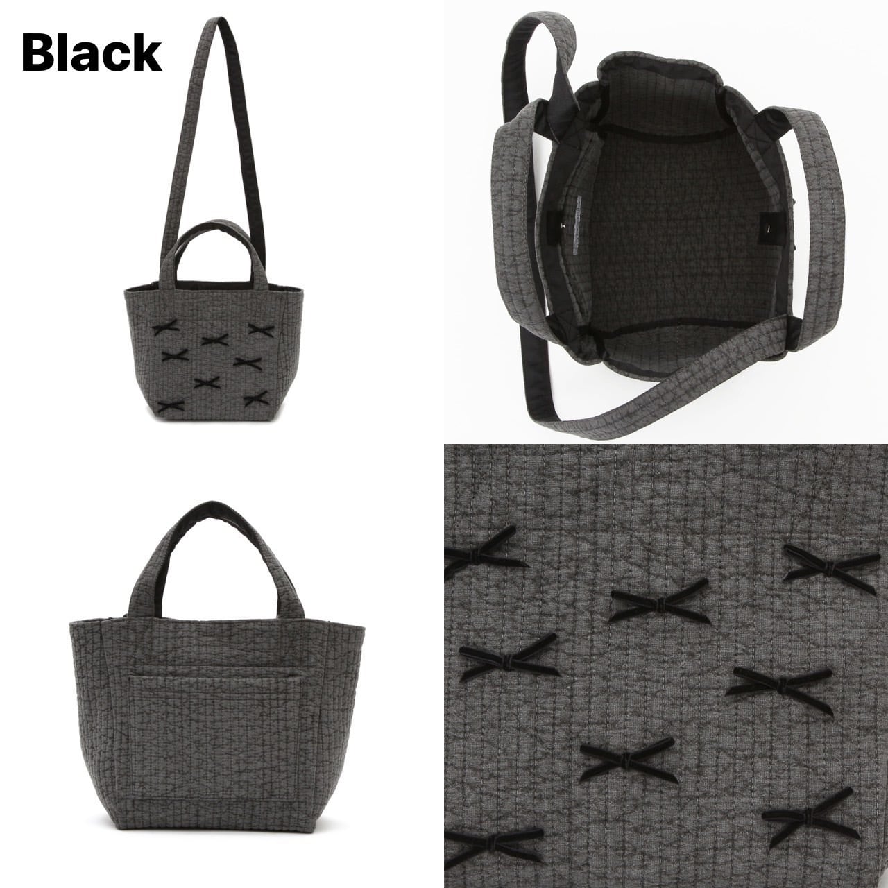 【新品未使用】Gypsohila Town Bag（S）Dark Greyリボントート