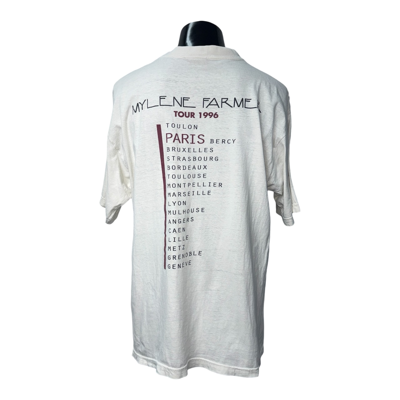 【MYLÈNE FARMER】ミレーヌ・ファルメール “TOUR 1996” ツアーTシャツ