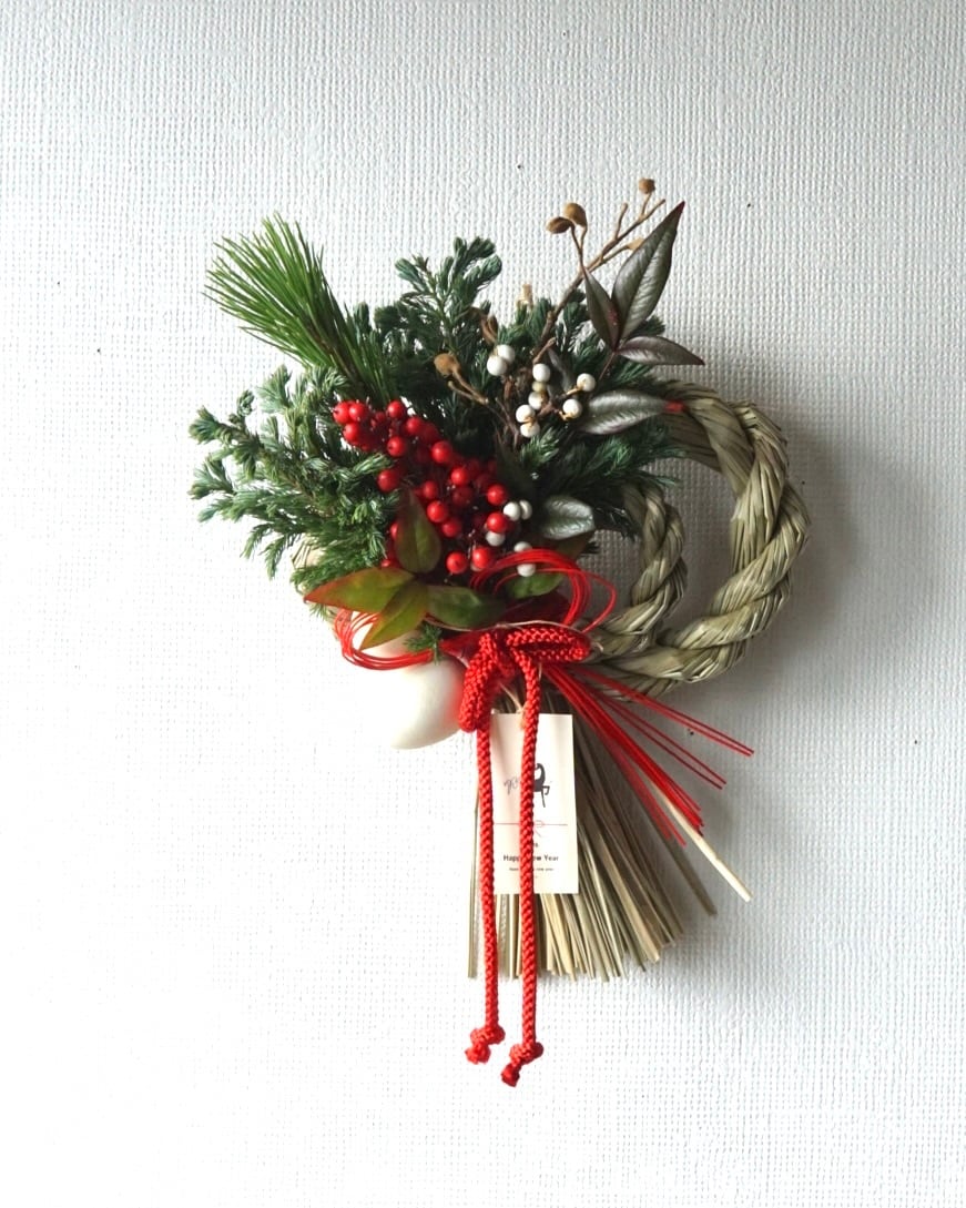 南天のしめ飾りT