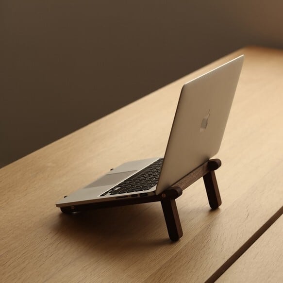 受注生産 職人手作り ノートPCスタンド パソコンスタンド 木目 天然木