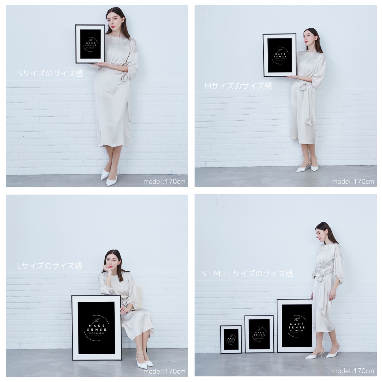 Geometric Muse｜モダン×ジオメトリックの女性アートポスター｜都会的でエッジィなデザインが空間を洗練｜｜A3ポスター