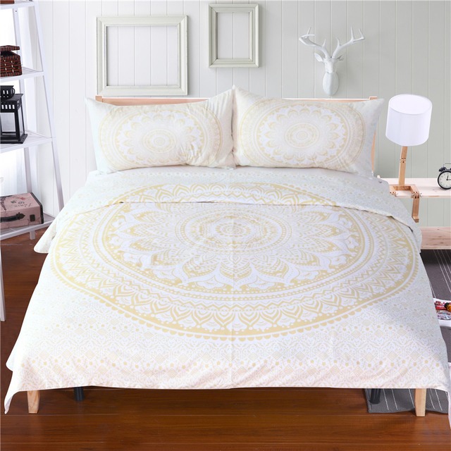 Ethnic bed cover with Pillow case set 5 color