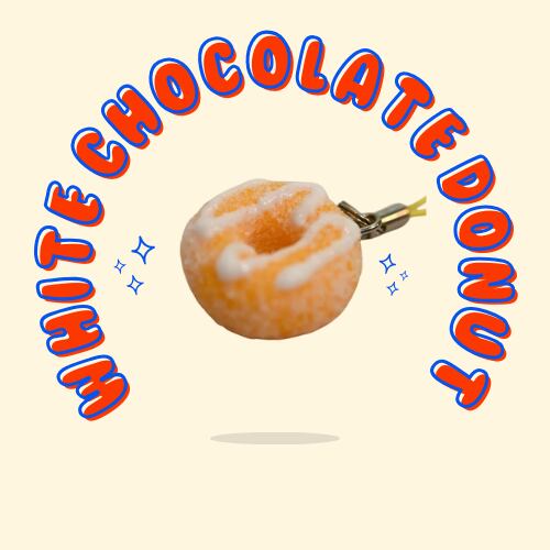 リングドーナツ ドーナツ ストラップ（ホワイトチョコ） キーホルダー  
