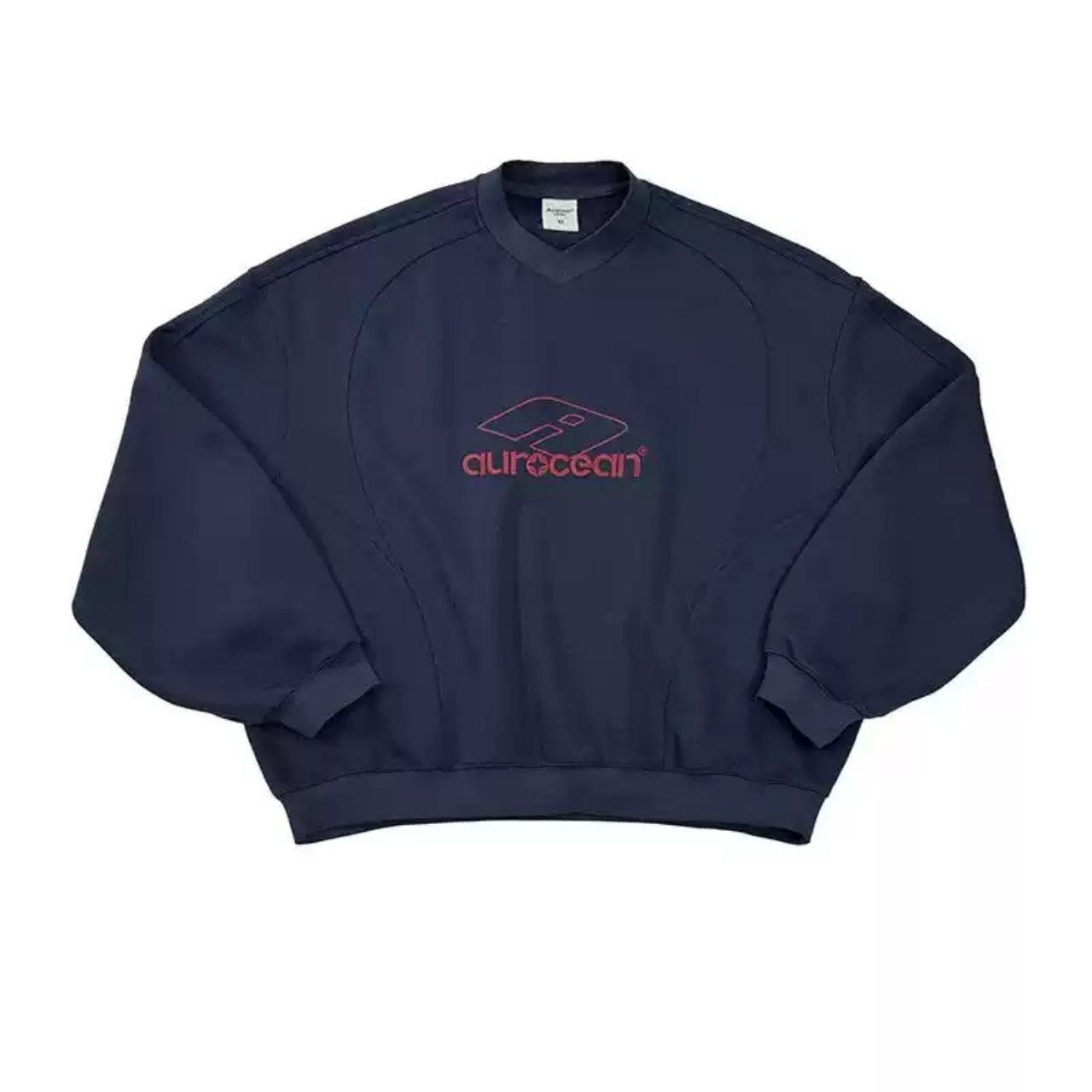 裏起毛ロゴカレッジネイビールーズスウェット　1110