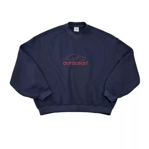 裏起毛ロゴカレッジネイビールーズスウェット　1110