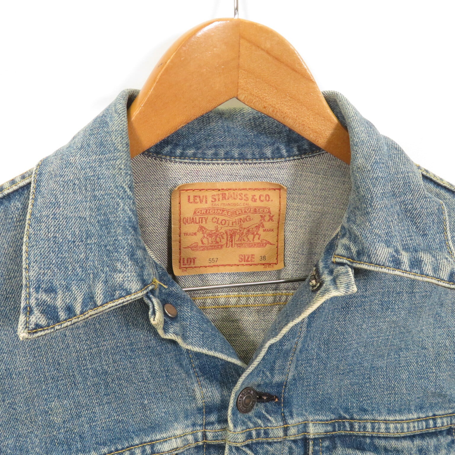 90s LEVI'S 71557-02 ヴィンテージ復刻 デニムジャケット Gジャン