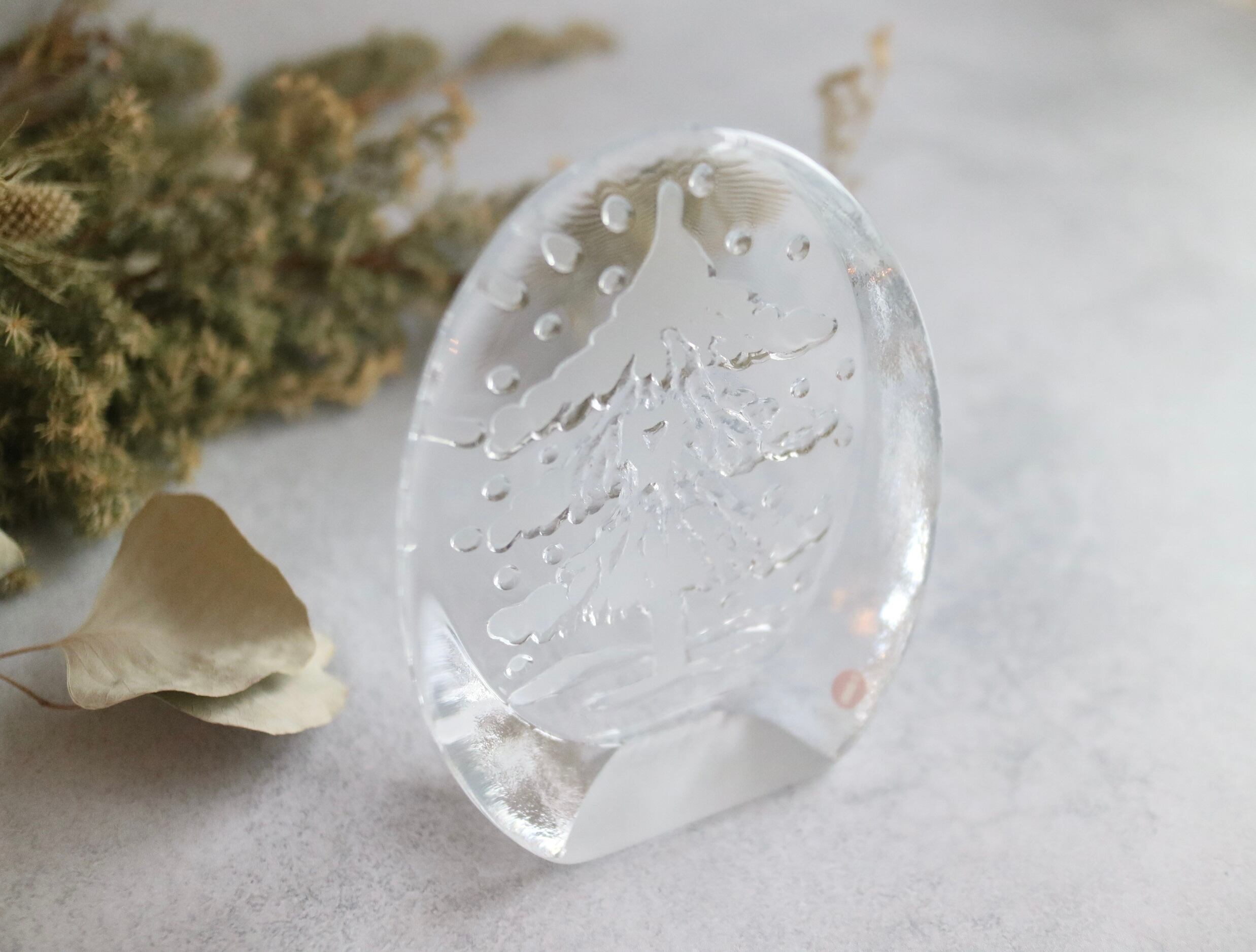 iittala / もみの木 ガラスオブジェ / ペーパーウェイト No.5011