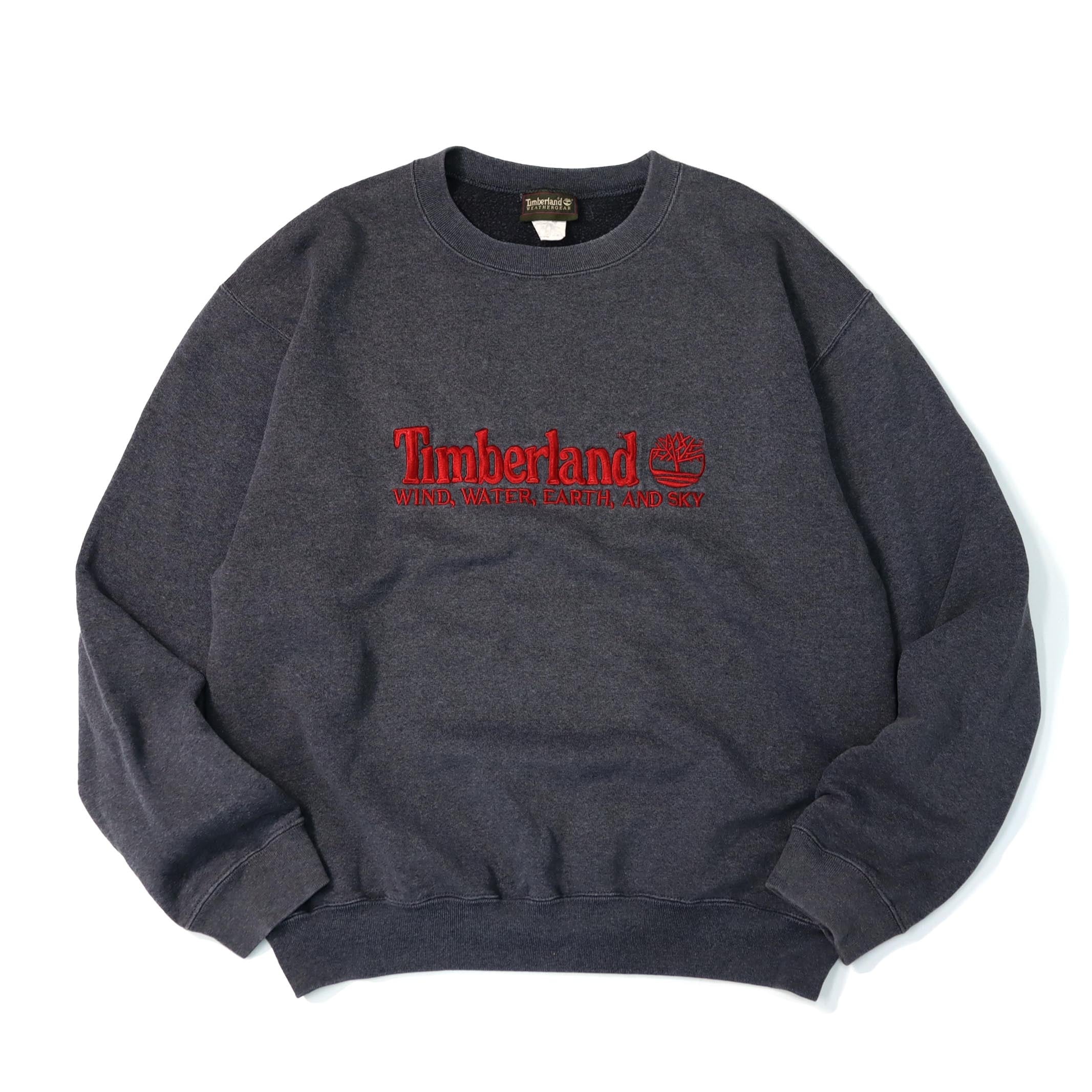 XL] 95' Timberland Logo Sweat Dark Gray | mongos