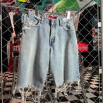 90s USA製　Levi’s Silver Tab LOOSE カットオフショーツ　W29 ブルー