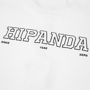 SALE 送料無料【HIPANDA ハイパンダ】メンズ クルーネック スウェット トレーナー MEN'S BACK PRINT CREW NECK SWEAT SHIRT / WHITE・BLACK