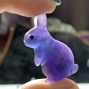 3.フローライト親子うさぎが住む世界☆