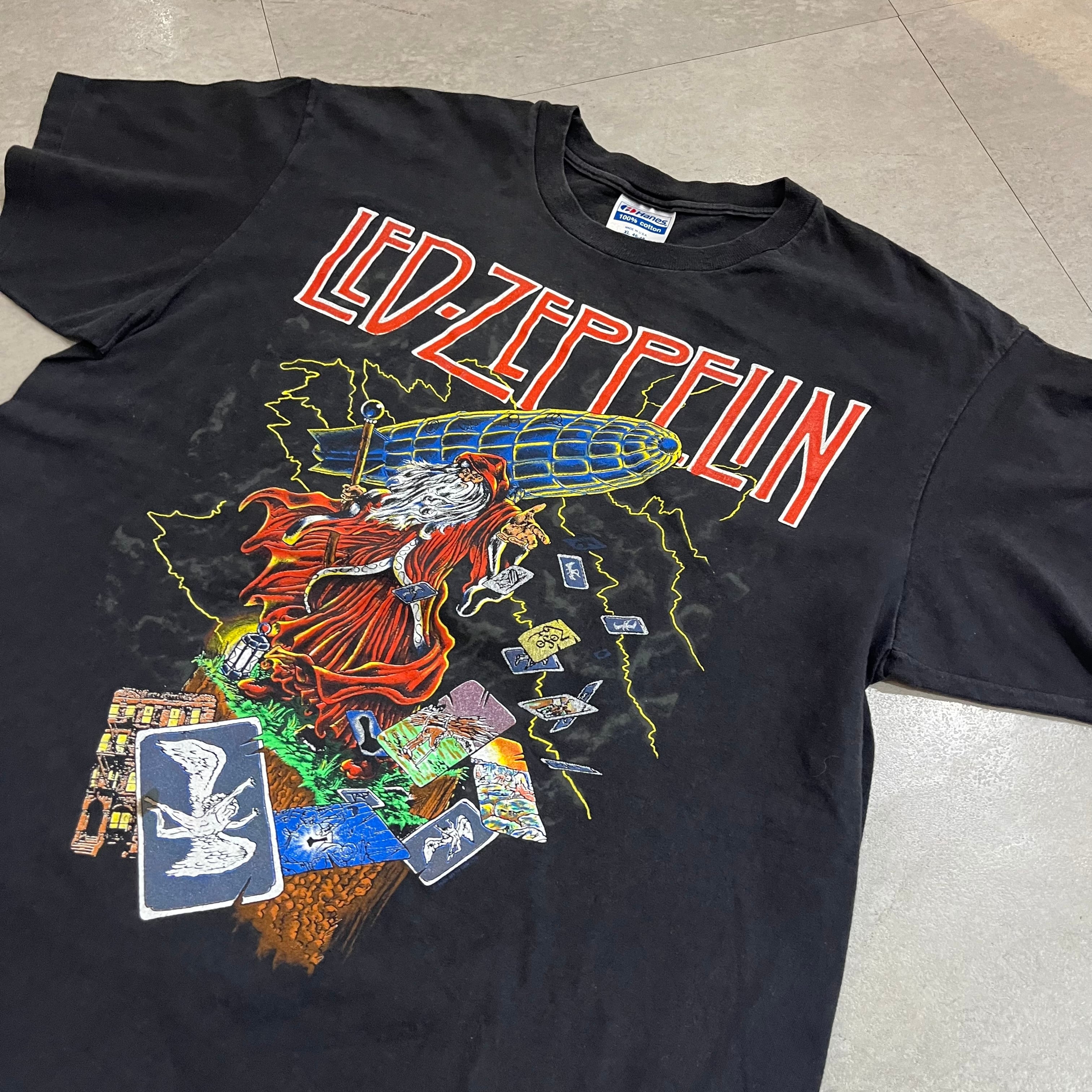 80年代 USA製 size : XL【 LED ZEPPELIN 】レッド ツェッペリン バンド ...