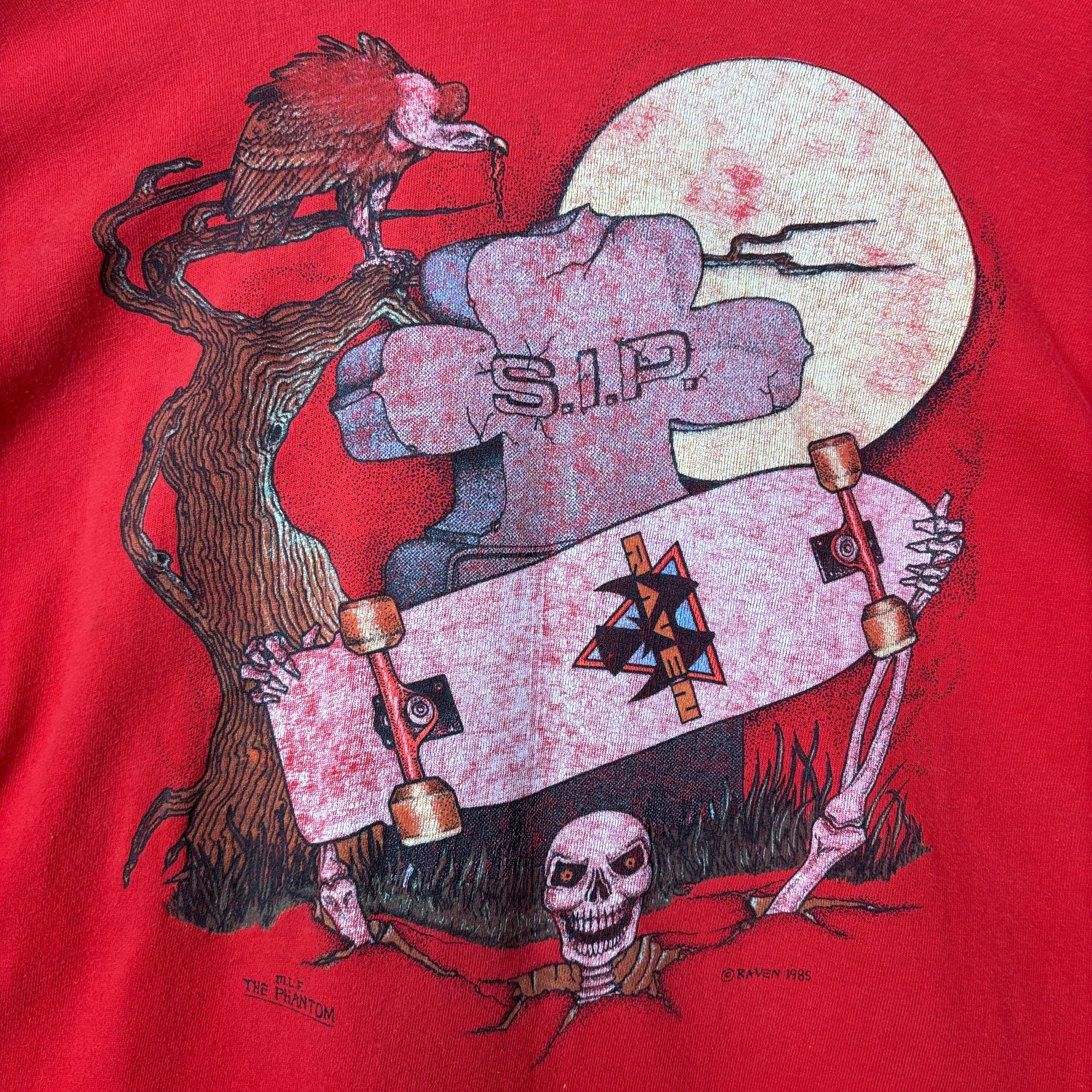 USA製 80s RAVEN OLD SKATE オールドスケート T-sh Tシャツ サイズ