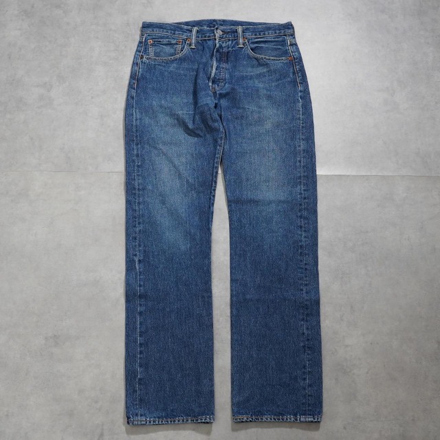 リーバイス501 Levis W32 ブルーデニム 青 古着 ヒゲ 16038