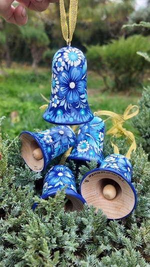 クリスマスデコレーション　ベル1点のみ（ティモシェンコ作）