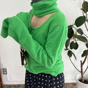 フロントオープンニットタートルネック_LN03126