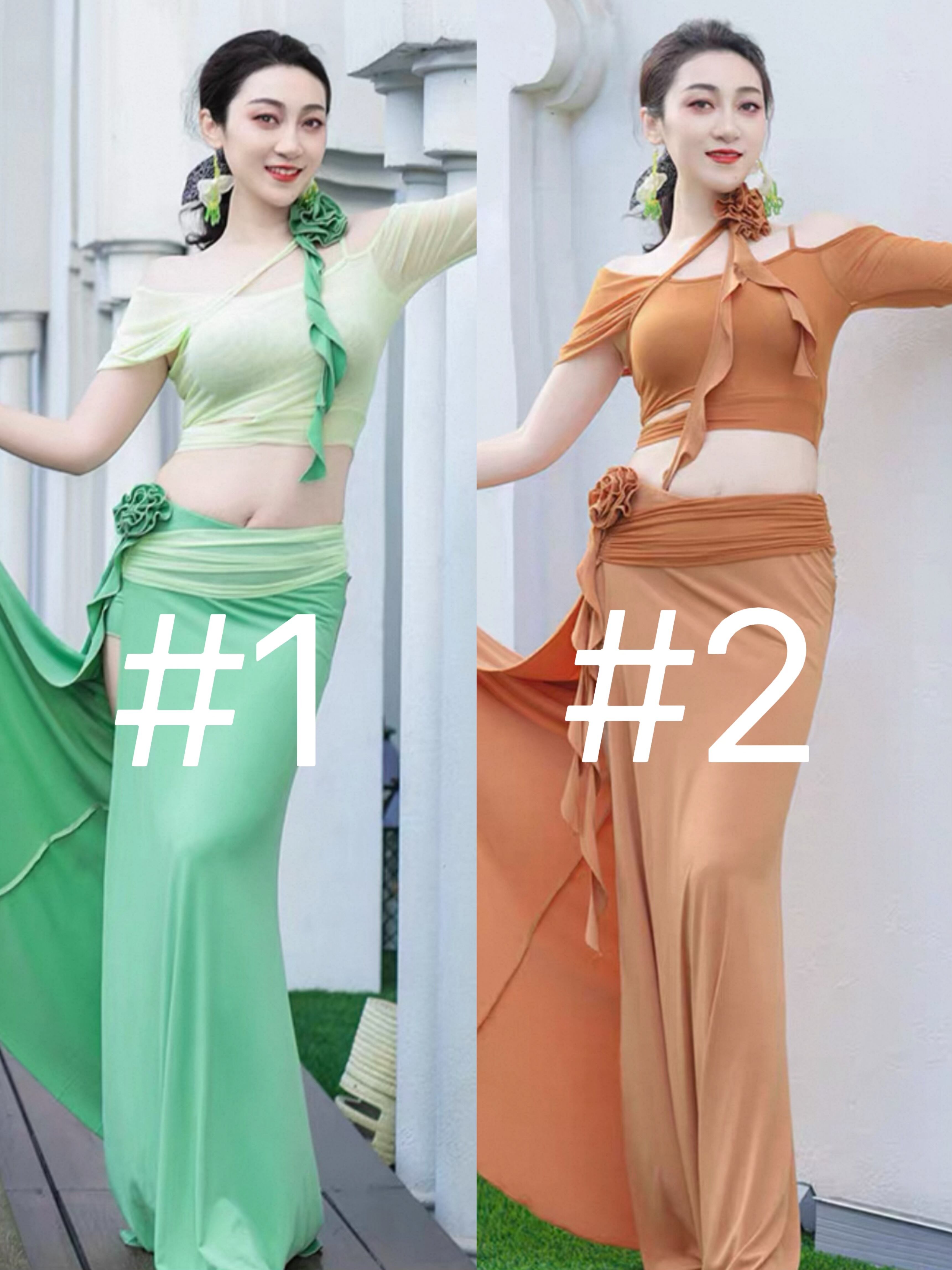 ベリーダンス 2カラー レッスンウェア MDW DW319 202508