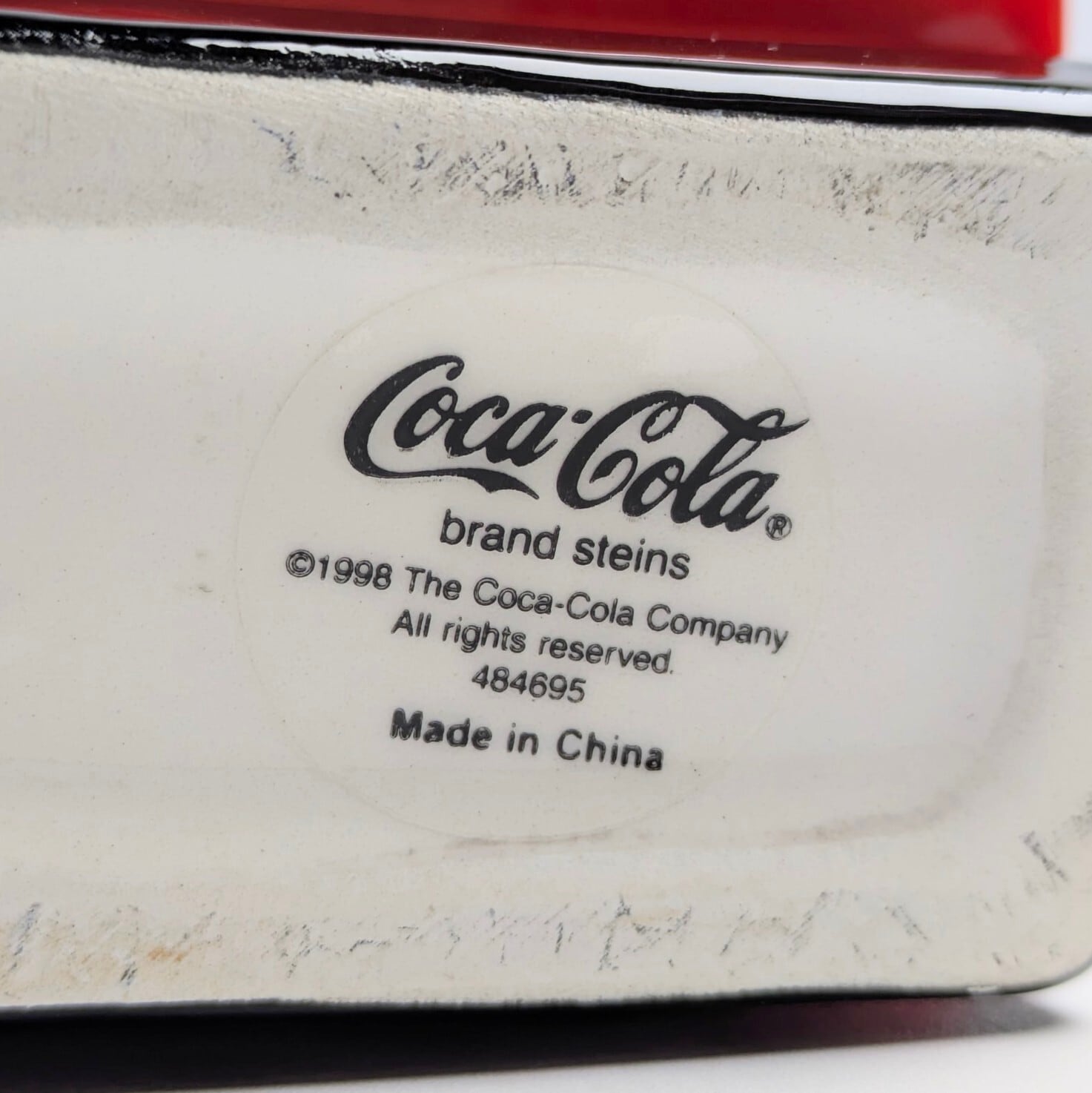 ☆ VINTAGE 1998 ☆【 Coca-Cola / Coke( コカコーラ )】 陶器製ドリンクサーバー型小物入れ 〚アメリカン雑貨 アメトイ〛