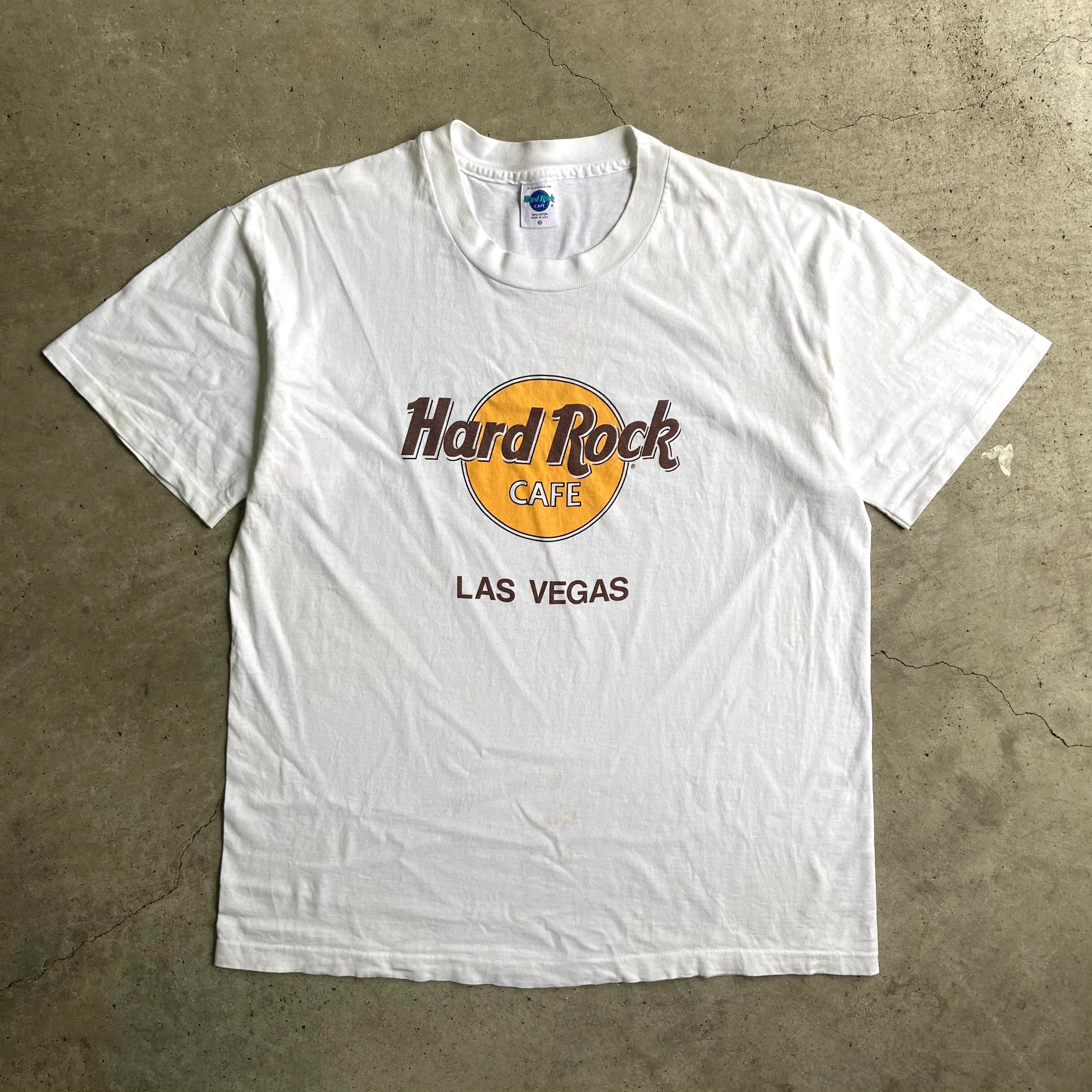 80〜90年代 HARD ROCK CAFE LAS VEGAS ハードロックカフェ ラスベガス 企業系 プリントTシャツ メンズXL 古着 80S  90S ビンテージ ヴィンテージ フロントロゴ ホワイト 白【Tシャツ】 | cave 古着屋【公式】古着通販サイト