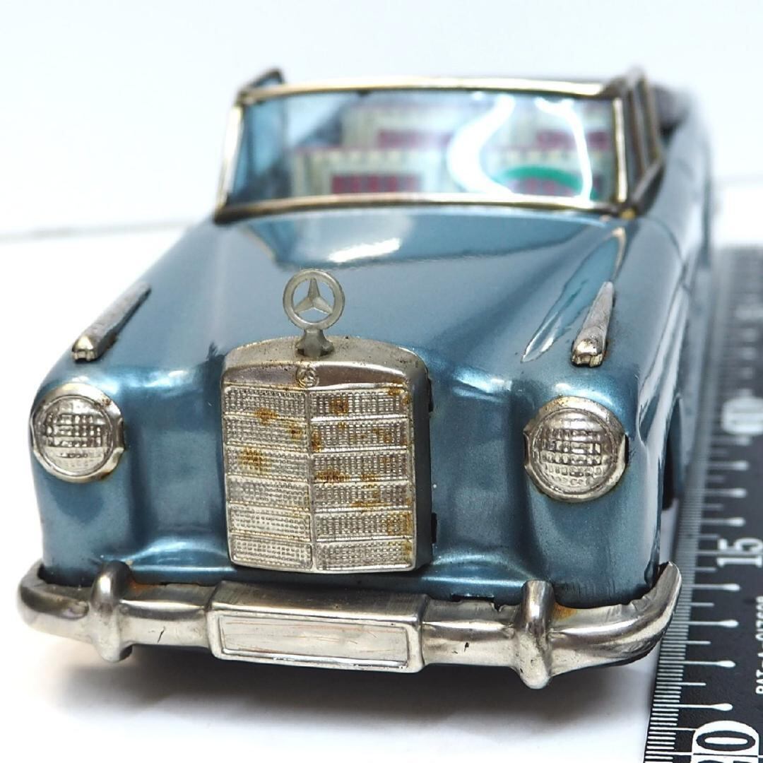 萬代屋【メルセデス ベンツ219黒】tin toy car ブリキ自動車【箱無】-