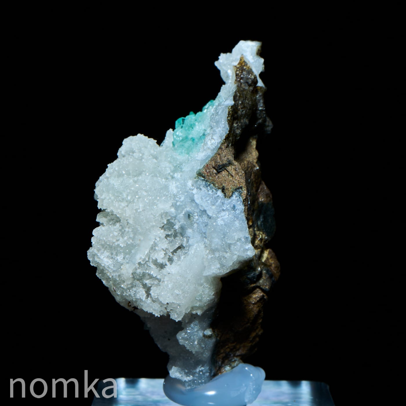 グリーンアポフィライト&ゼオライト(AA)原石台付(ジャルガオン/マ