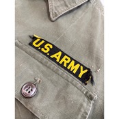 40〜50s US ARMY "M-47" HBT SHIRT Size SMALL