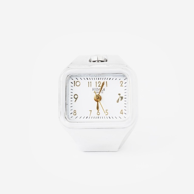 HIDAKA 26AW E/W RING WATCH (SILVER/WHITE)