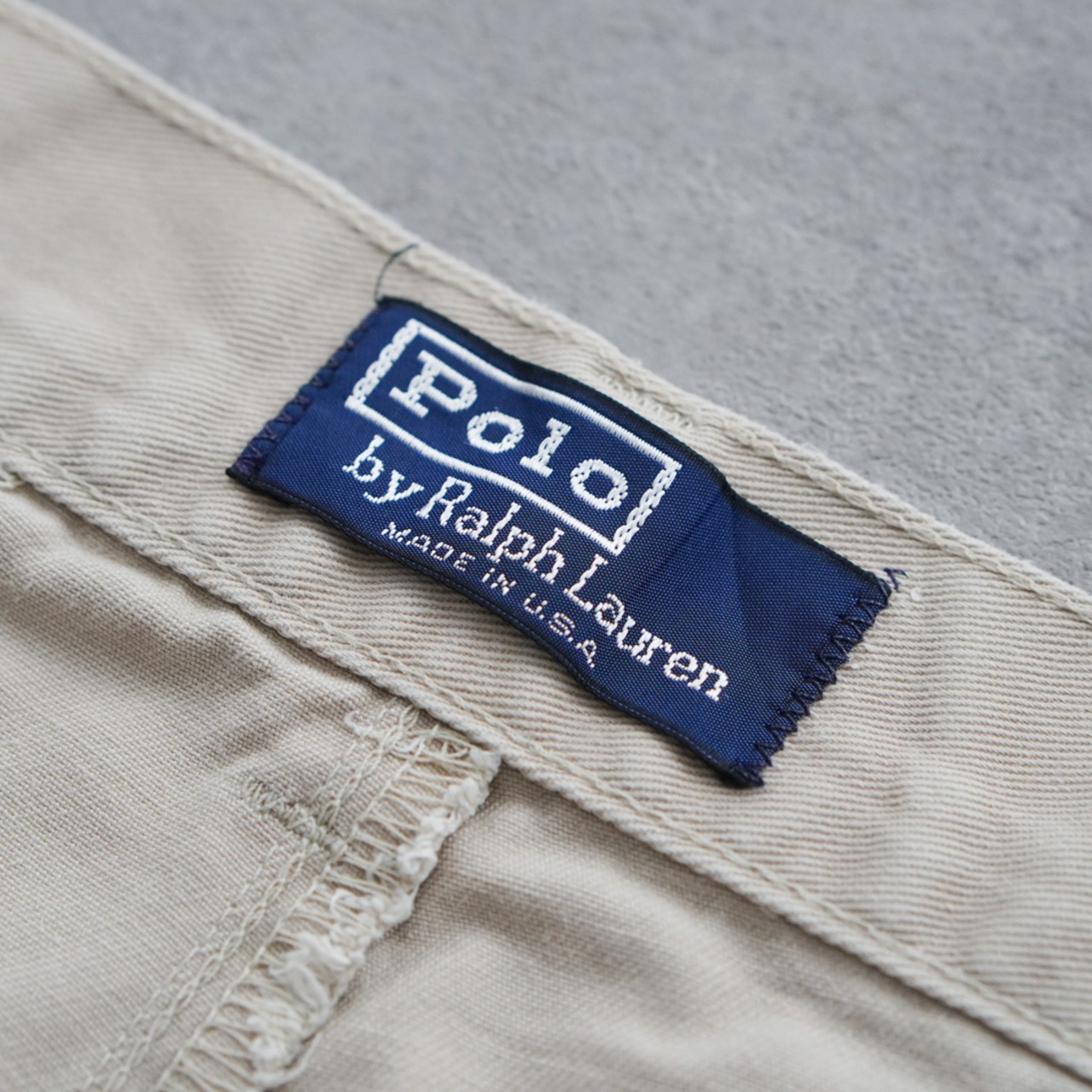 90s 初期型 USA製 Polo by Ralph Lauren POLO CHINO beige [W35L25.5相当] 古着 - 11