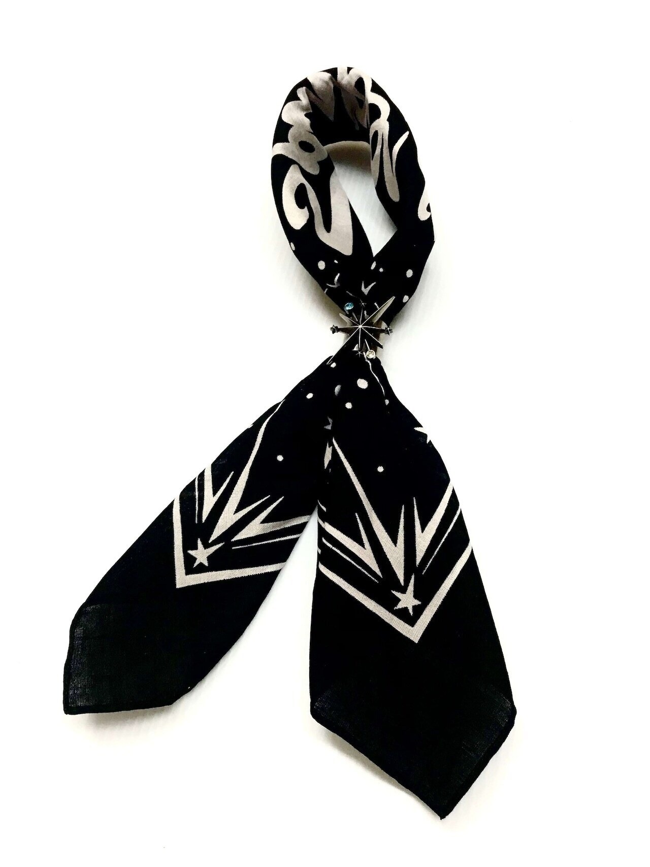 【数量限定セットD】バンダナ+StarBurst バンダナリング Silver×Blue