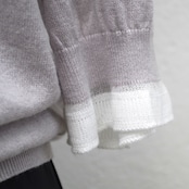 Pale Jute White frill knit CD PaleJute