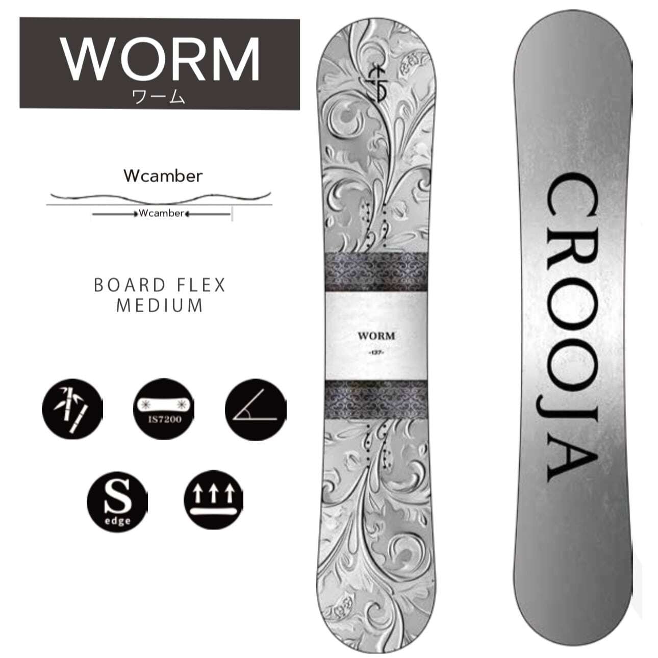 CROOJA 『 WORM 』 25-26 早期予約 クロージャ ワーム GROUNDTRICK