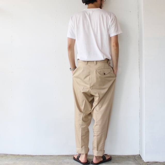 【ラスト１点】HAVERSACK ハバーサック 140/2ツイルベルテッドトラウザー Beige | C.COUNTLY ONLINE  STORE｜メンズ・レディス・ユニセックス通販 powered by BASE