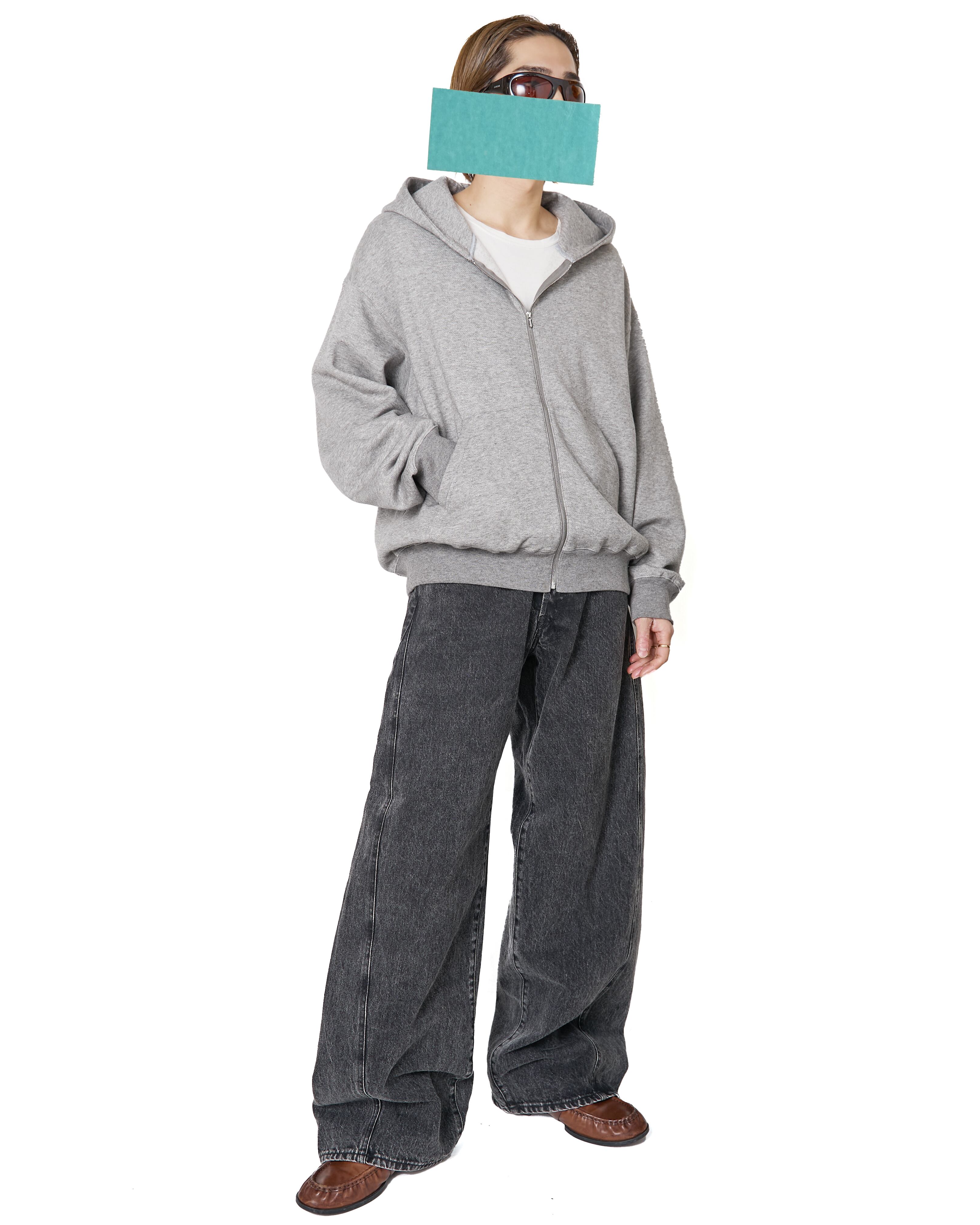 Ssstein aw25 yak cotton sweat zip hoodie sssten aw25 yak cotton