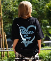 ◆スプレー風ハートロゴ プリントTシャツ◆wi-589592