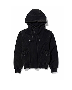[MSCHF] UTILITY HOOD ZIP-UP_WASHED BLACK ミスチーフ 正規品 韓国ブランド 韓国ファッション 韓国代行 韓国通販 mischief 日本 店舗