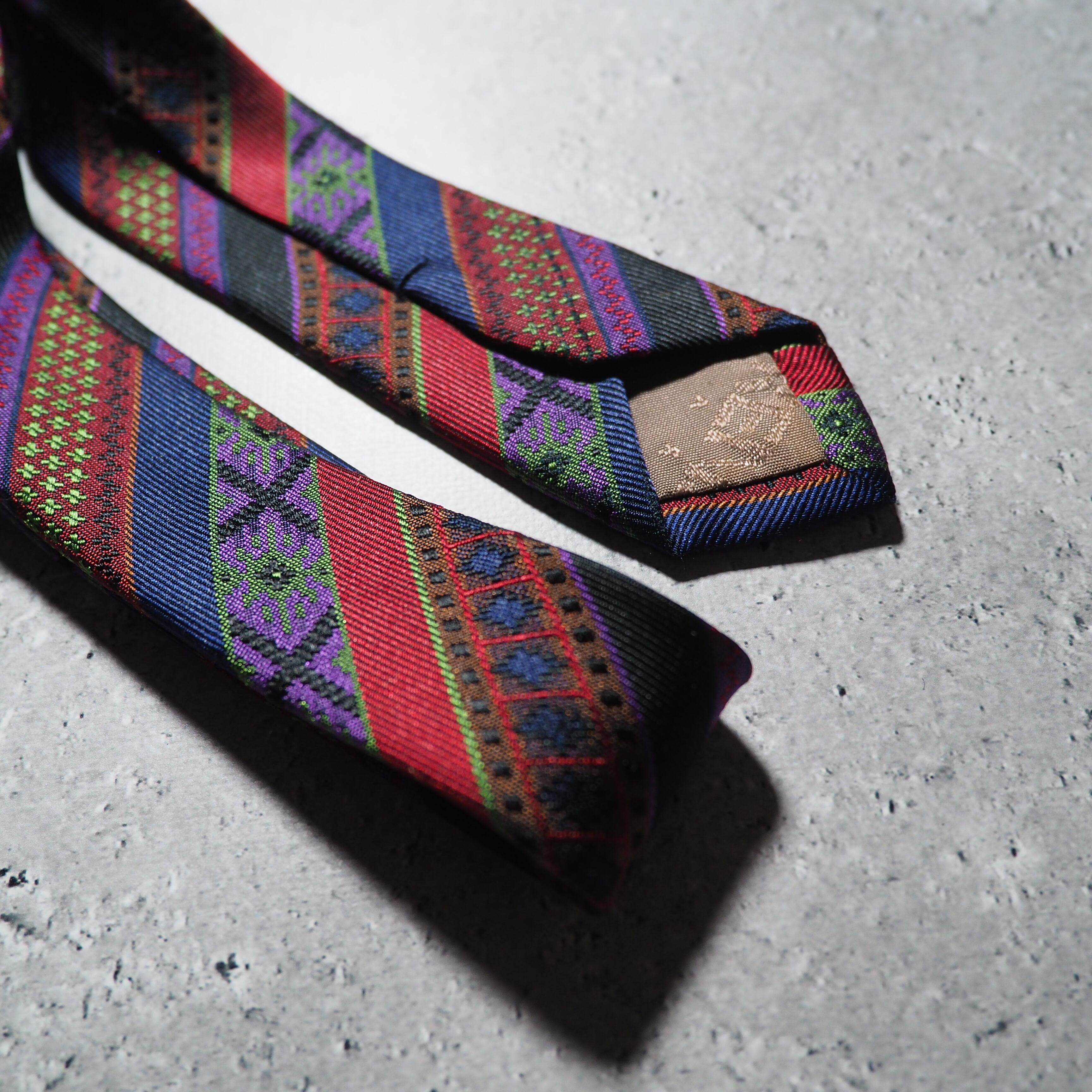 1990s ” KENZO ” Beautiful Bewitching pattern Design vintage silk Tie