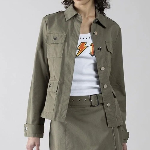 DENNY ROSE ミリタリーデザインシャツジャケットITALY:611DD45010 ¥35.000＋tax