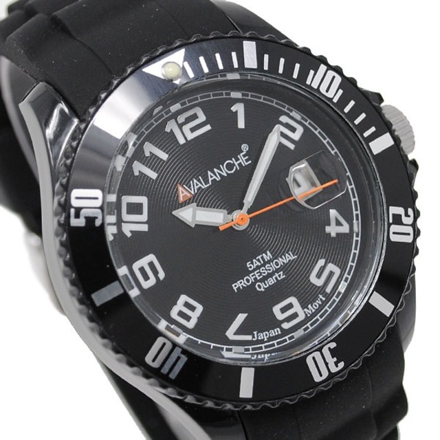 【訳ありBOX】AVALANCHE アヴァランチ AV-100S-BK-44 ALPHA(アルファ) 腕時計 ウォッチ メンズ レディース