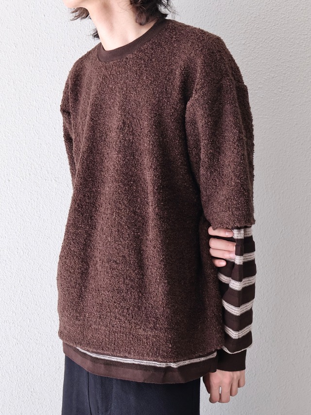 【ISA BOULDER】REPEAT STRIPE TOP/soil