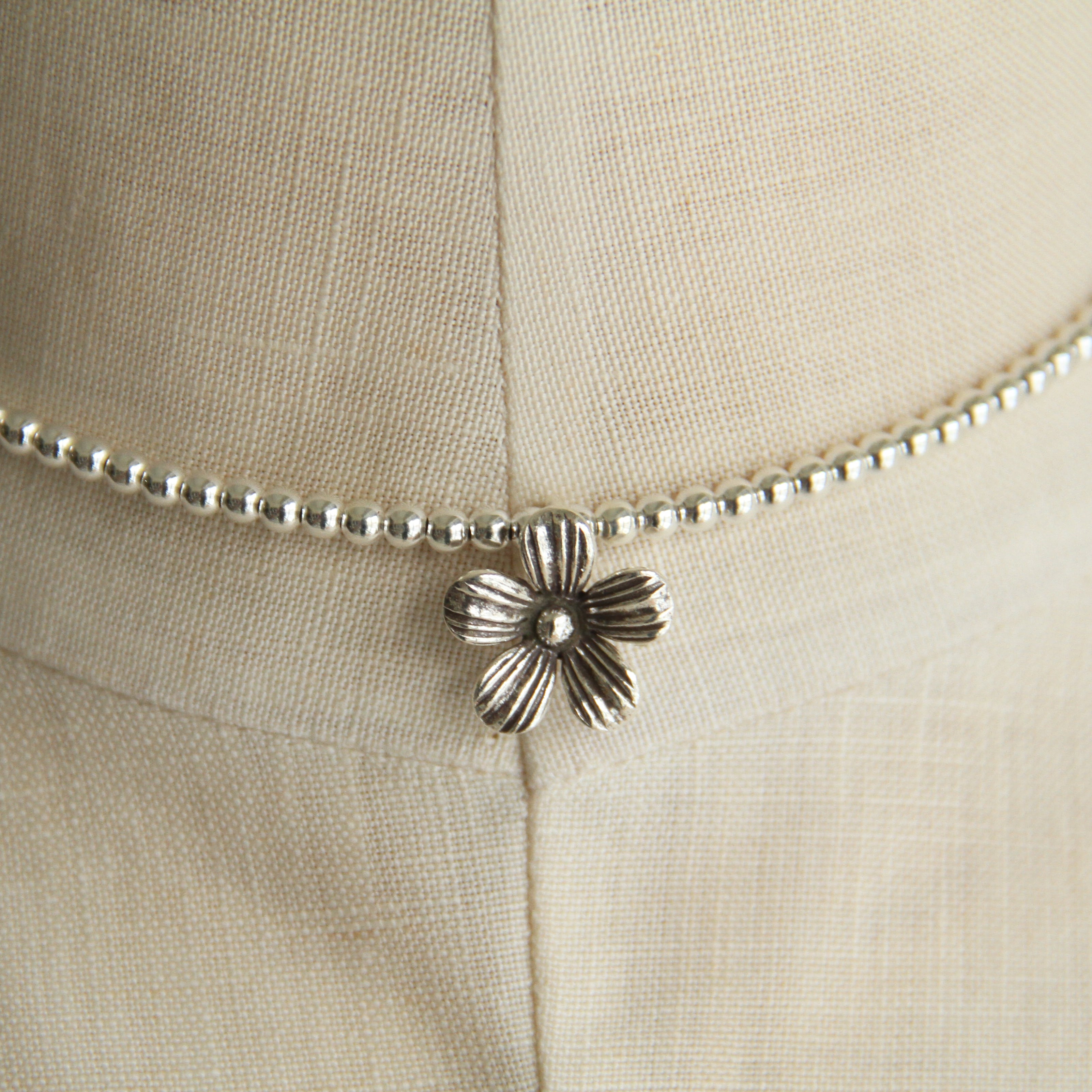 ERICKA NICOLAS BEGAY Navajo pearl × flower neclace | Terminal