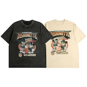 VINTAGE ストリート ミッキー野球選手 Tシャツ T864