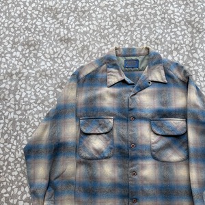 PENDLETON / 70's Wool Board Shirt size L