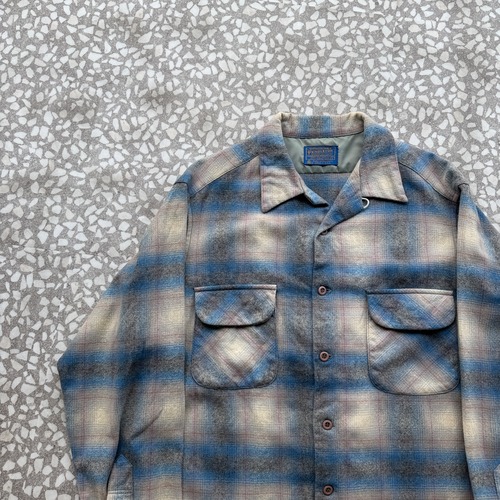 PENDLETON / 70's Wool Board Shirt size L